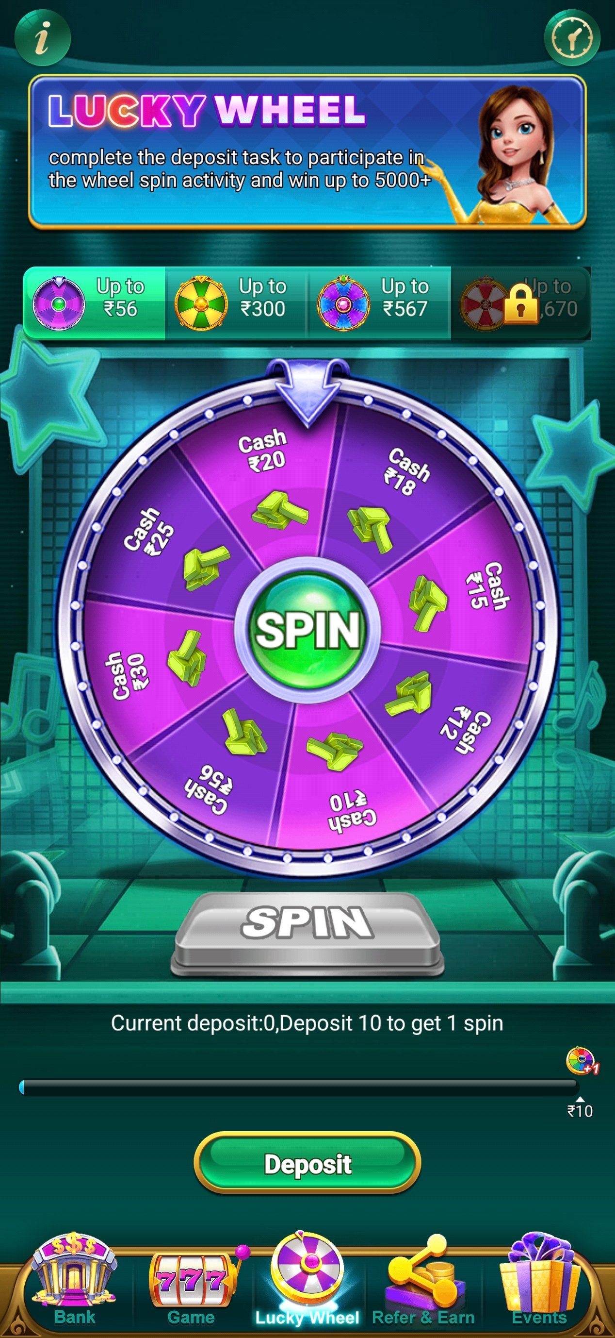 567 spin lucky wheel in 567 slots — daily free spin 567 for coins and prizes